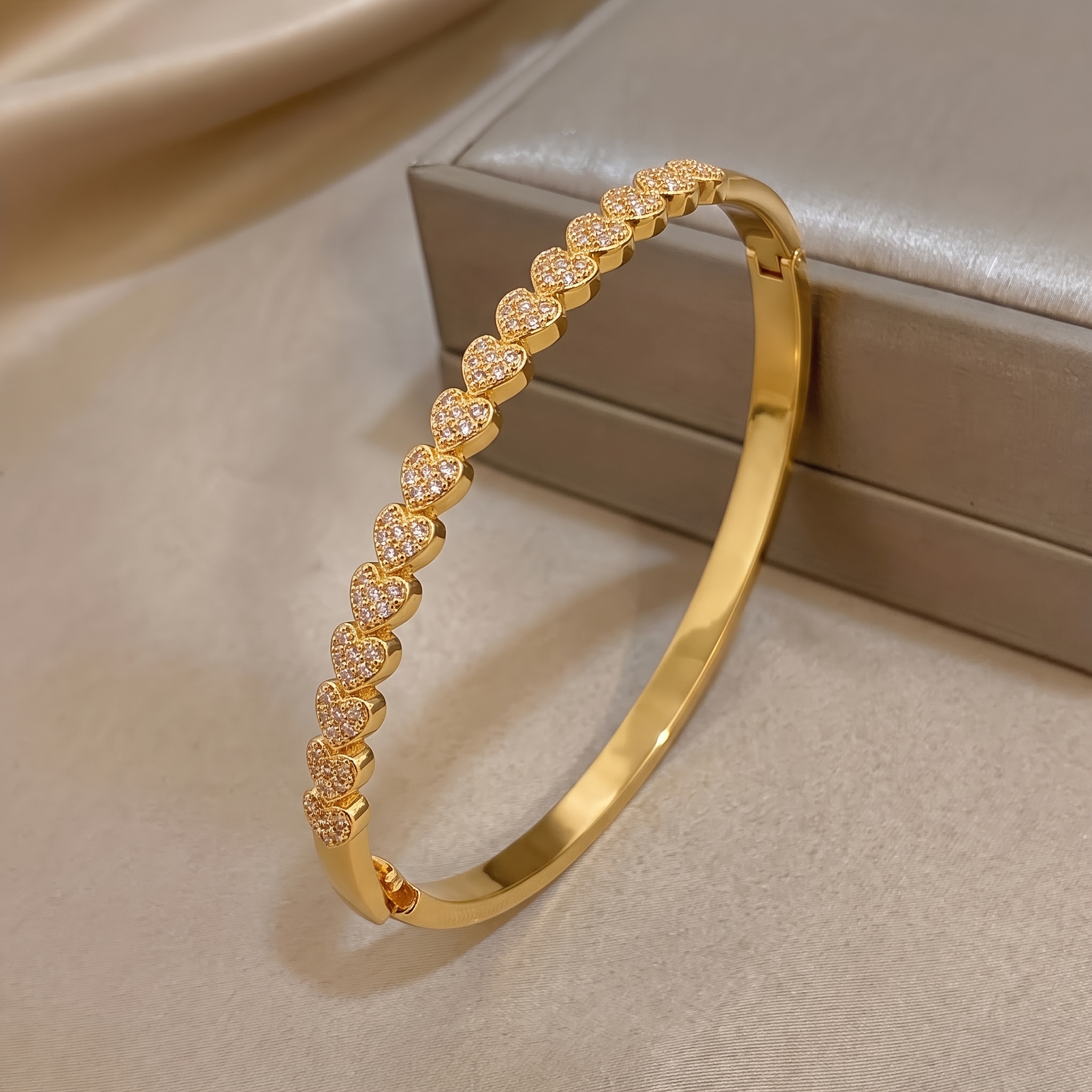 2pc Unisex 18K Gold Plated Bracelet & Necklace Set