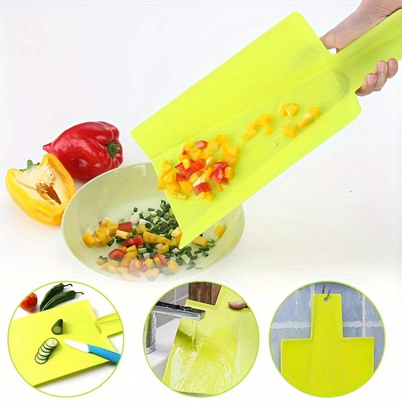 

1pc, Folding Plastic Cutting Board, Portable Plastic Foldable Chopping Board, Dishwasher Safe Foldable Cutting Board For Food Prep And Chopping, Kitchen Stuff