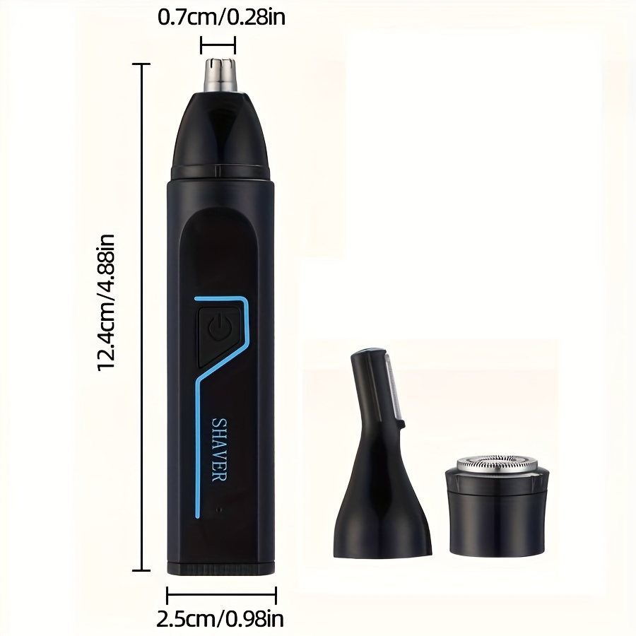   3 in 1 mens electric grooming kit nose ear brow trimmer with usb rechargeable battery   charging cable cleaning brush Product details 0