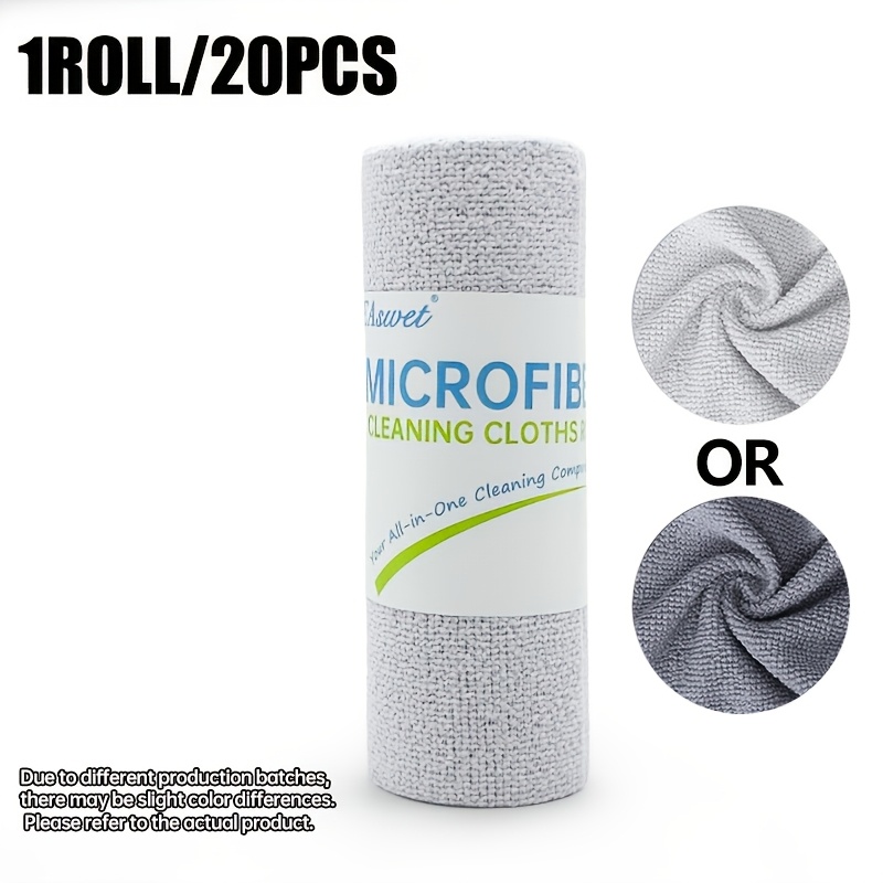 TEMU 1 Roll Large Reusable Microfiber Cleaning Cloth Roll - Thick Suitable For Kitchen, Windows, Cars, Multi- Tear-off Towels With Super Absorbent