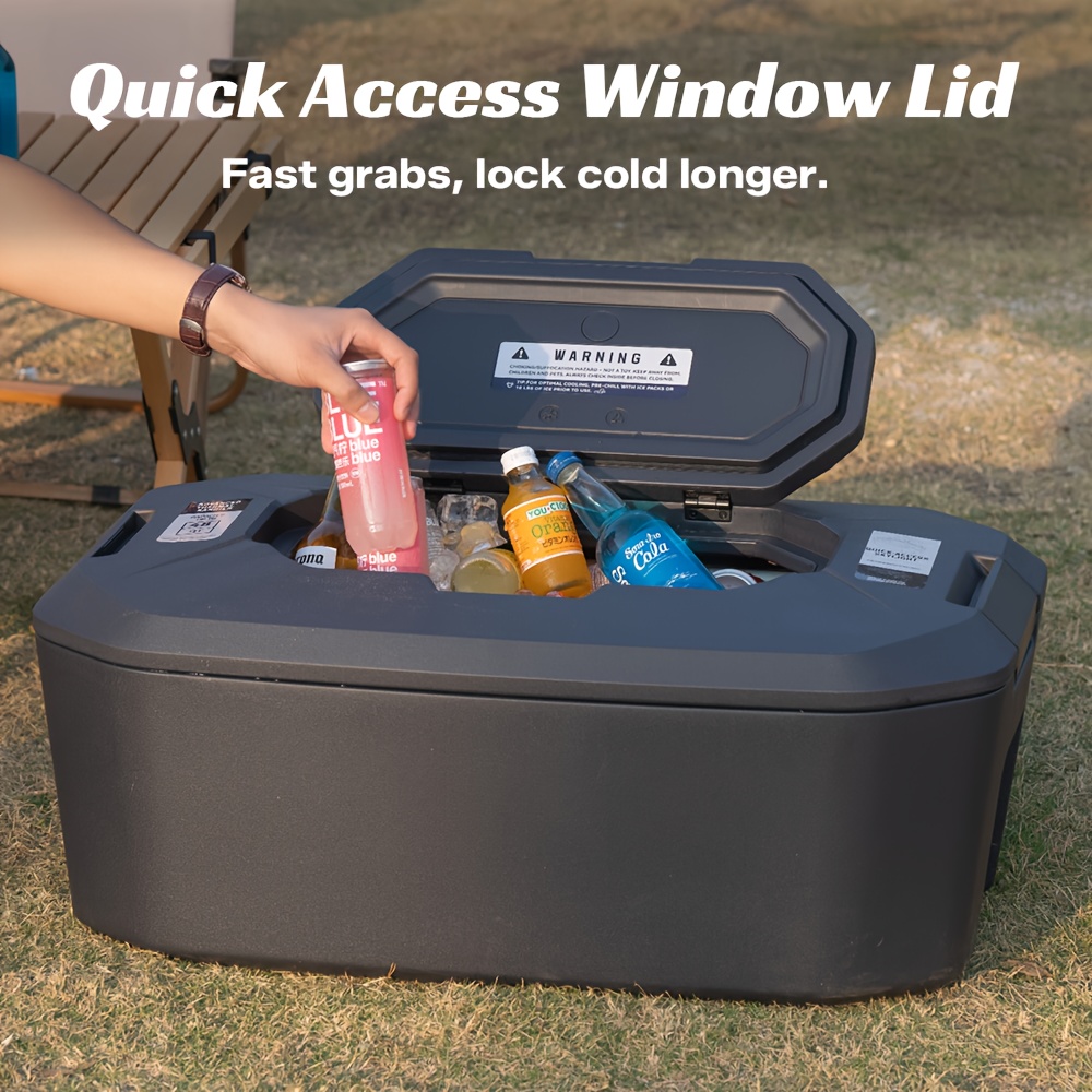 livice front trunk hard cooler 48qt insulated portable ice - Temu