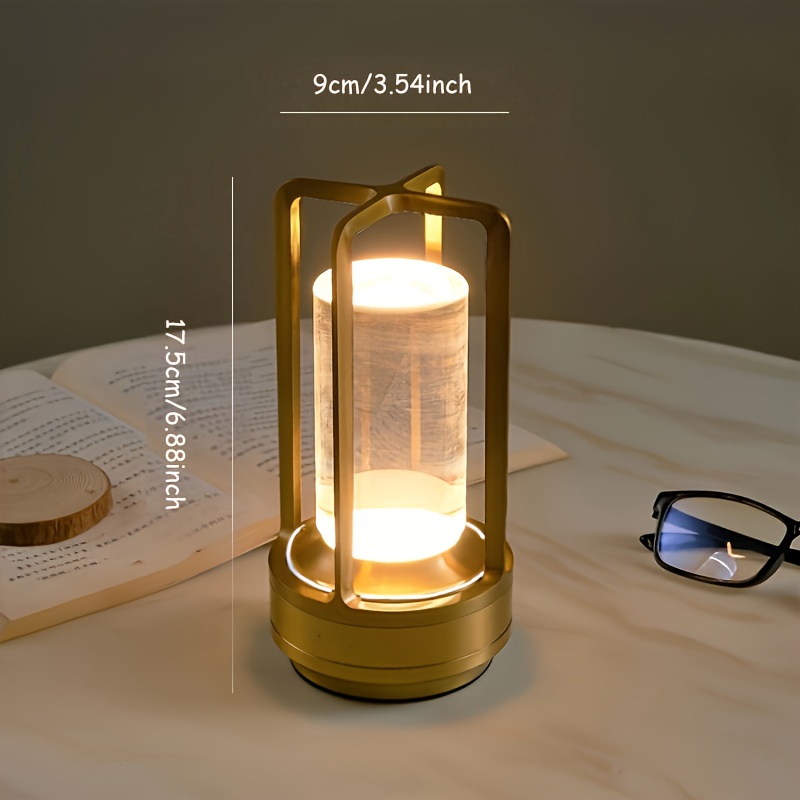 1 portable metal led light   brightness light 3   charging light night light bedside light dining room light table light table lamp details 2