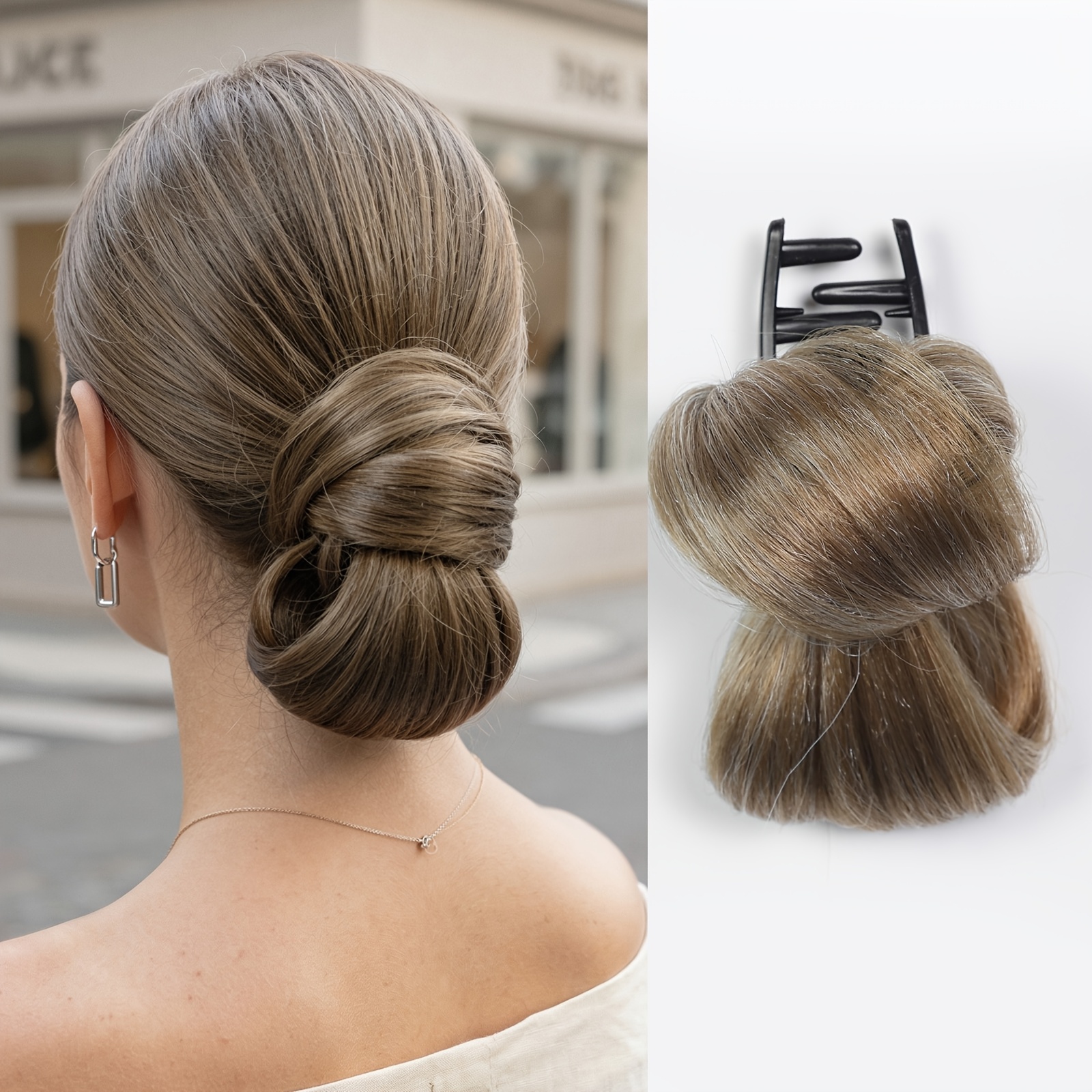 TEMU Easy Hair Bun Tool With Clip Suitable For All Kinds Of Women