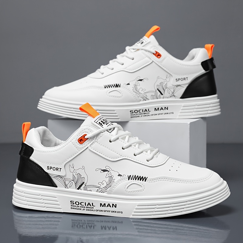 Alternative view of Zapatillas de Skate de Caña Baja para Hombre, Estilo Urbano | Cómodas Zapatillas Casuales Antideslizantes con…