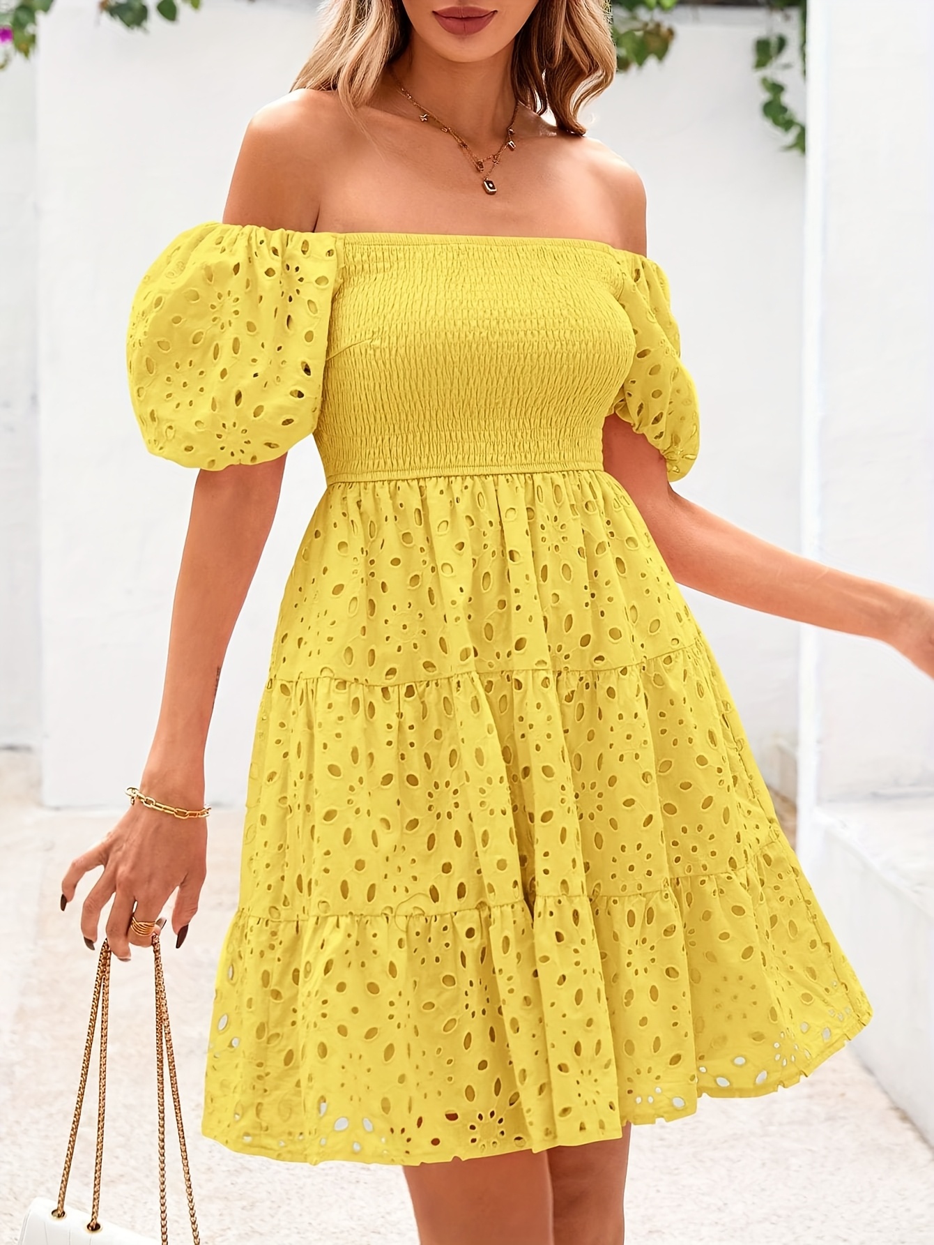 knee length dresses for ladies Endless Romance Off Shoulder Mini Dress main image 1