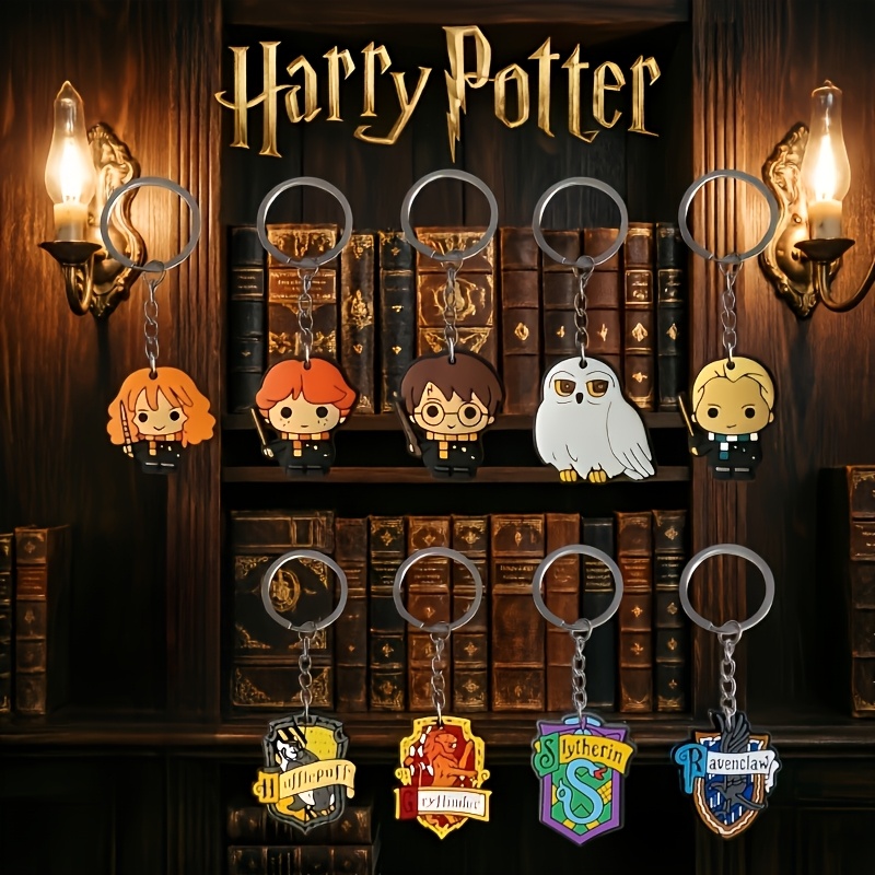 TEMU Set di 9 portachiavi a tema Warner Bros. in PVC, ciondoli resistenti per borse e zaini, pendenti per chiavi 'auto e zaini, ottima idea regalo,