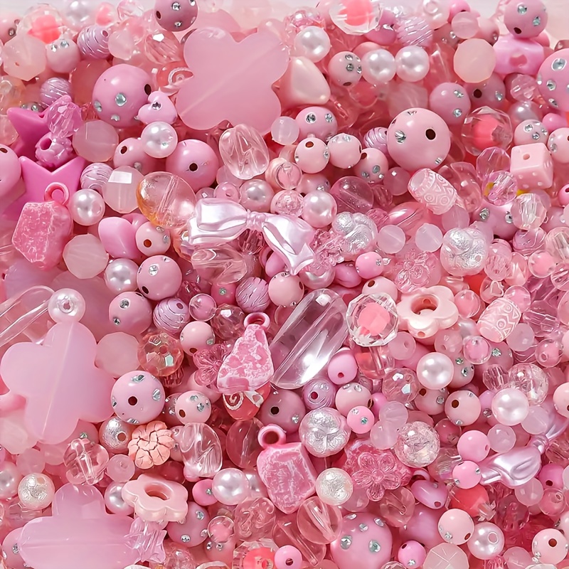 TEMU Lot de perles acryliques vintage 20g - Perles assorties de couleurs mélangées pour la création de bijoux DIY, le bricolage et la de bracelets -