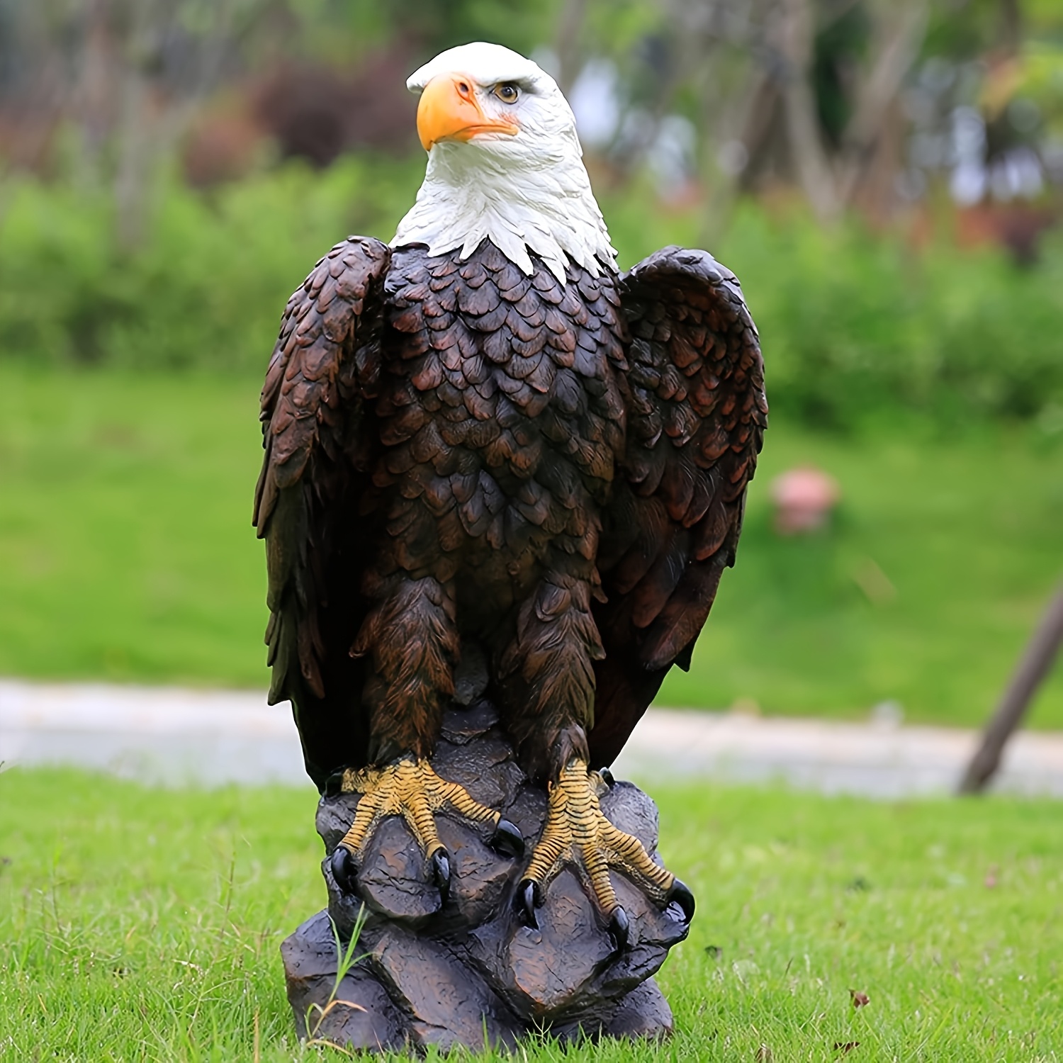 Bald Eagle Garden Statue 5