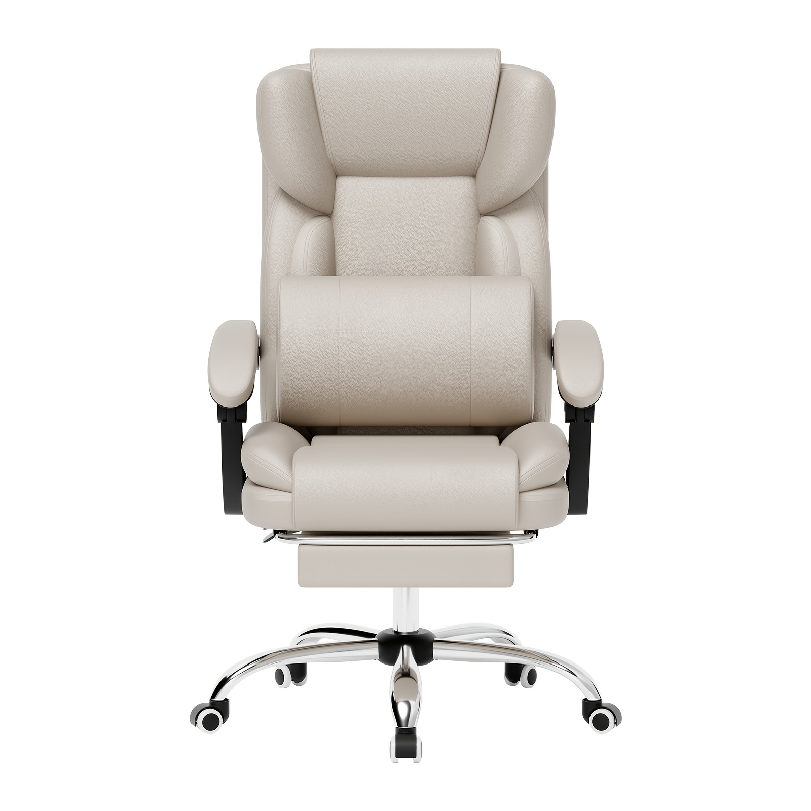 Image of Computer Gaming Chair, Ergonomic Chair, Office Chair, Height-adjustable Seat, Reclining Chair, Suitable For Living Room, Bedroom, Brown Office Chair, Beige, Black, Gray Optional