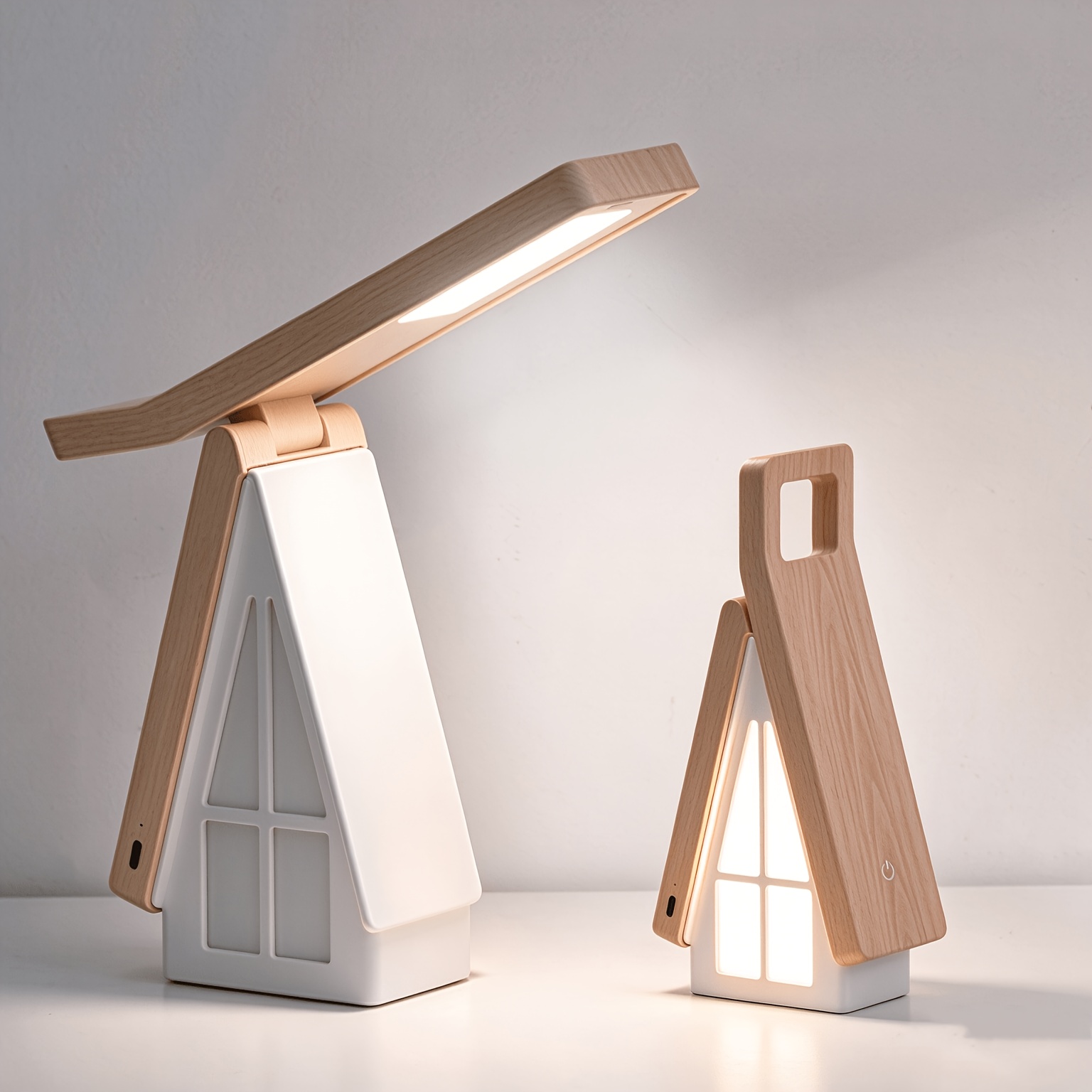 TEMU Lámpara de mesa LED, luz nocturna, batería de 1800 mAh, 2 (luz nocturna y lámpara de mesa), 3 niveles de . Lámpara de noche con control táctil,