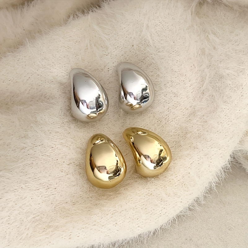 TEMU Dos de Pendientes de Acrílico con Forma en U, Elegantes y Sencillos - Adecuados para Uso Diario y Fiestas