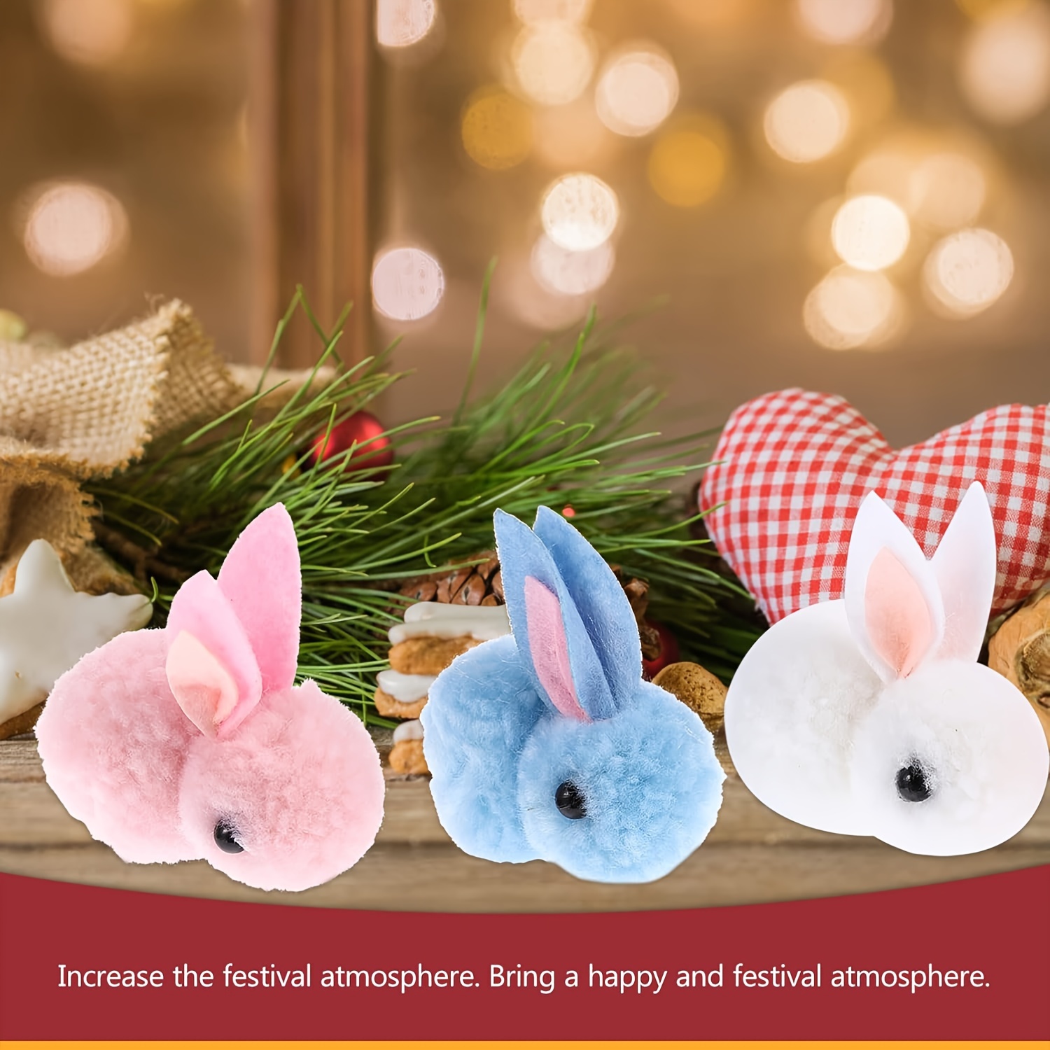 6pcs plush rabbit doll rabbit ornament mini rabbit plush doll cute plush rabbit plush bunny figurine plush rabbit toy realistic mini rabbit accessories