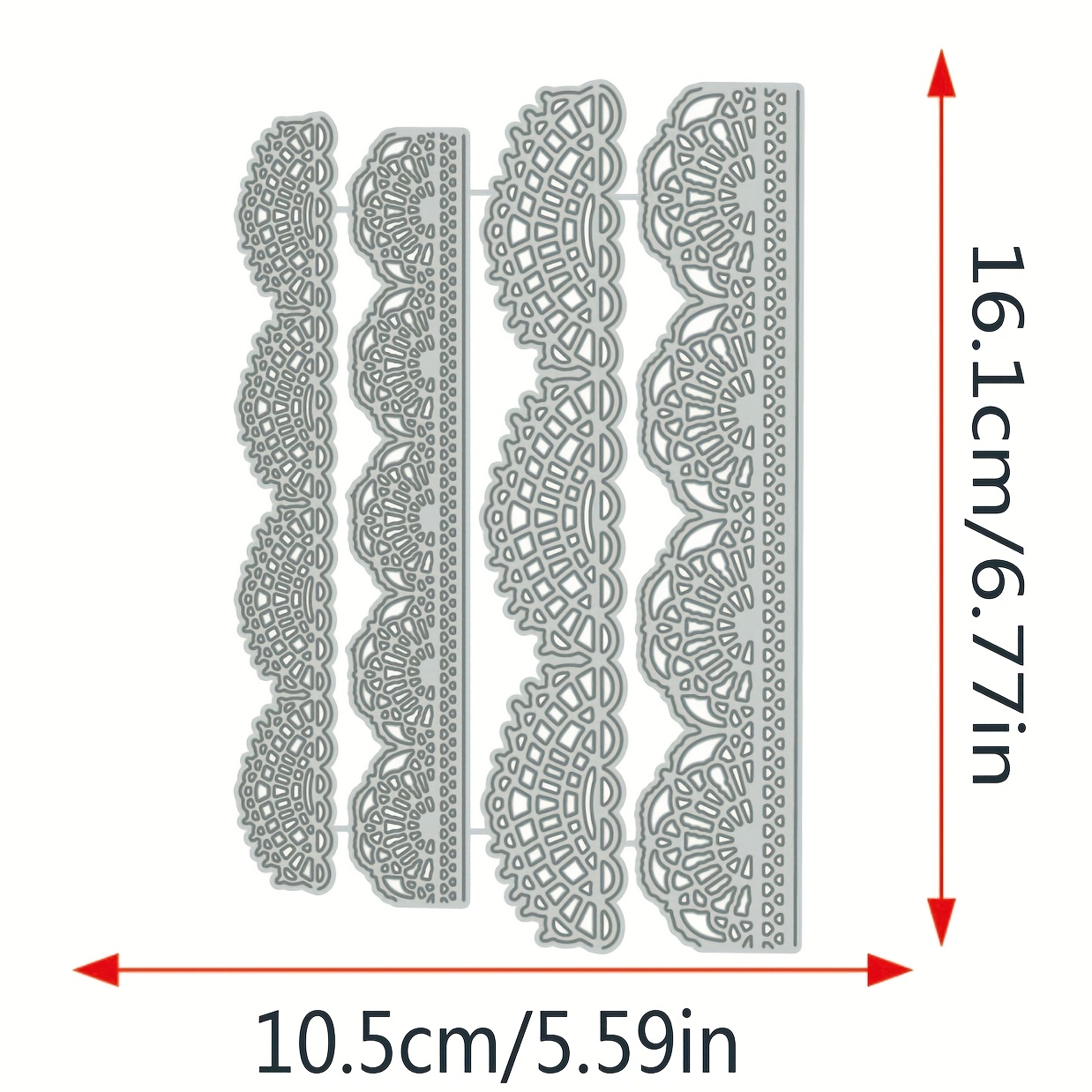 1pc Metal Cutting Dies Wavy Diy Paper Craft Knife Mould Blade Punch Stencils Dies