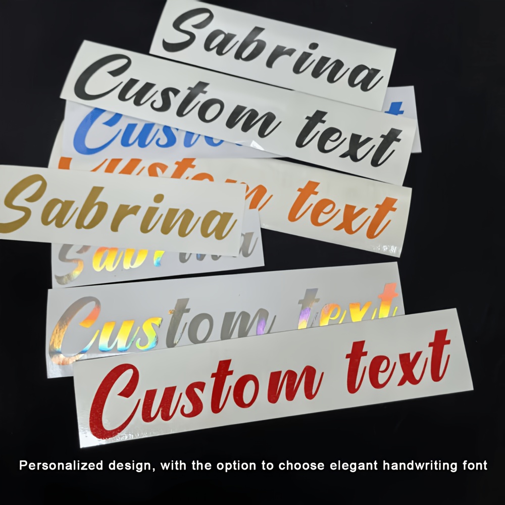 Personalized Custom Name Sticker, Vinyl DIY Gift Label