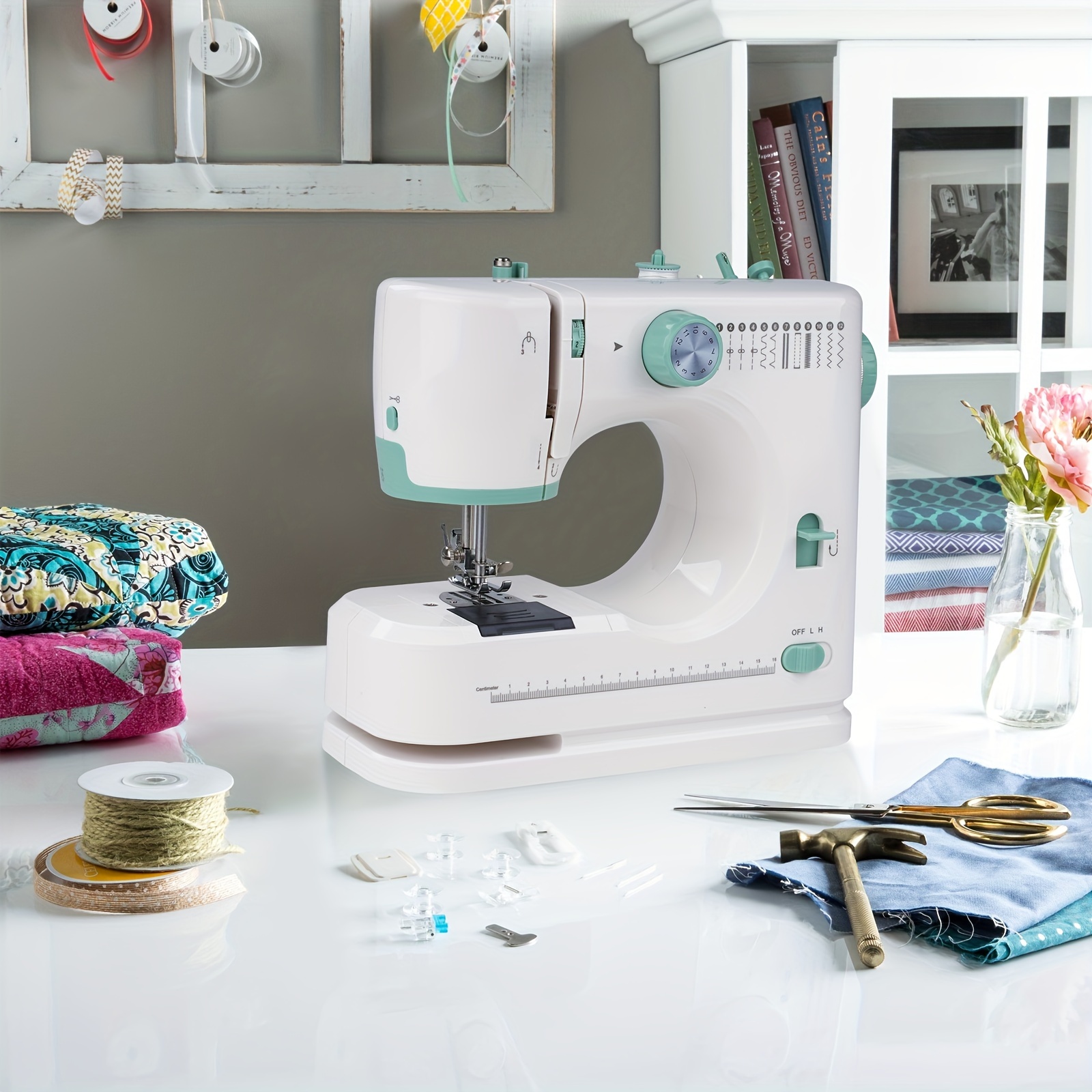 TEMU Electric Sewing Machine, 12 Stitches Multiple Sewing Styles, Multifunctional Sewing Machine For Home Use. Electric Sewing Machine For Beginners