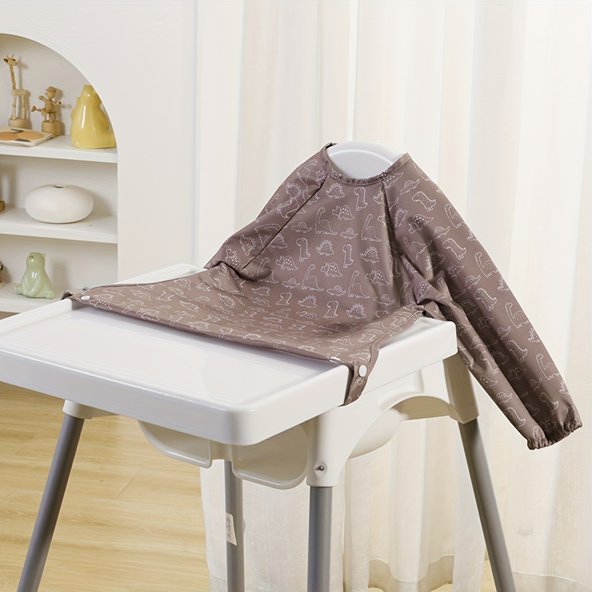 Image of Coverall Highchair Cover, Baby Painting Aprons,long Sleeve Feeding Bibs-perfect For Halloween,christmas,thanksgiving Day Gift