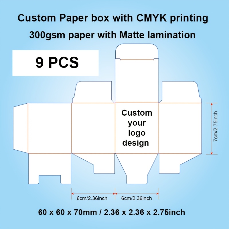 TEMU 6x6x7cm / 2.36x2.36x2.75inch Custom Printed 300gsm Paper Box, Cartoon Toy Paper Box, Diy Custom Gift Box, Wedding Candy Box For Bridal Shower,