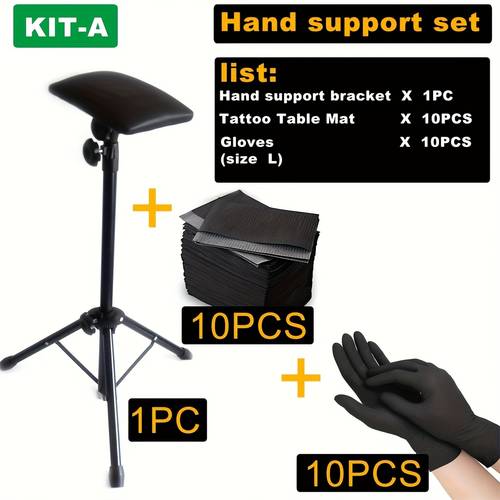 complete tattoo hand rest set desk mat and gloves tool style personal care accessories full kit tattoo hand rest