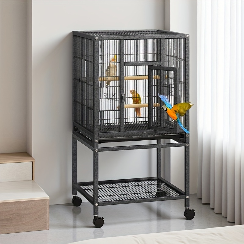 Cage For Conures And Cockatiels Blue Donuts Travel Bird Cage - Portable ...