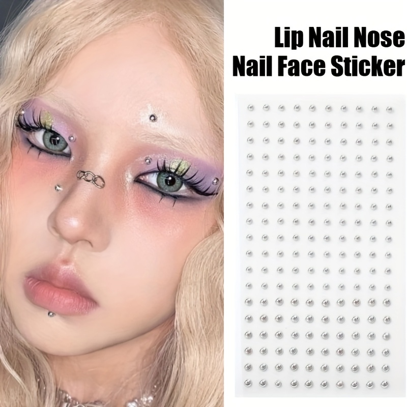 180pcs Waterproof Self-Adhesive Fake Piercing Set, Temporary Body Jewellery