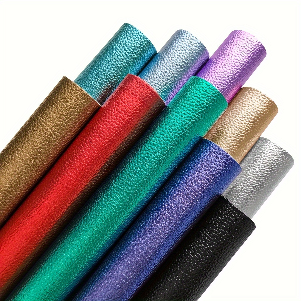 

1 Roll Of Vibrant Metallic Pattern Leather, 12"x53" - Ideal For Crafting Earrings, Bows, Handbags & More | -resistant & In Multiple Colors