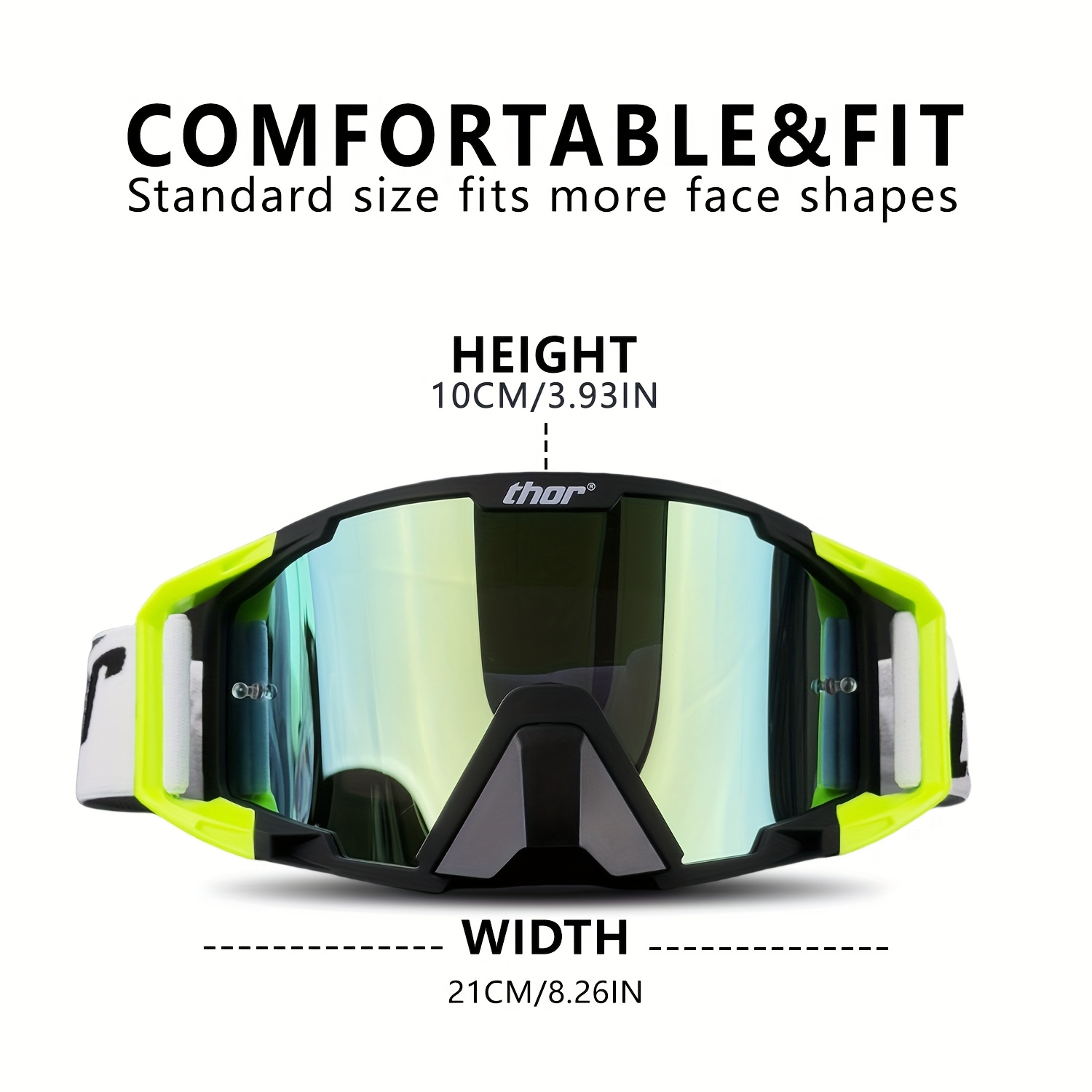 Outdoor Sports Glasses, Decorative Lenses, Suitable for Men and Women Outdoor Activities