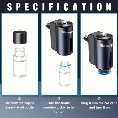 smart car air aromatherapy diffuser scented car air freshener three bottles of essential oils humidifier car essential oil diffuser