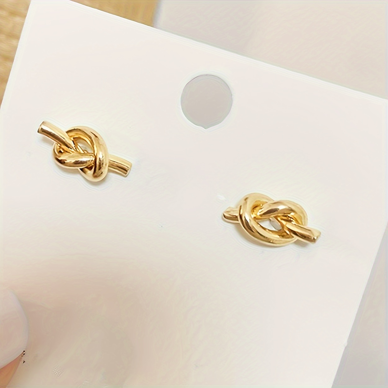 TEMU Elegant And Versatile Earrings - 14k Golden Plated, Zinc Alloy, Suitable For And Gift Giving