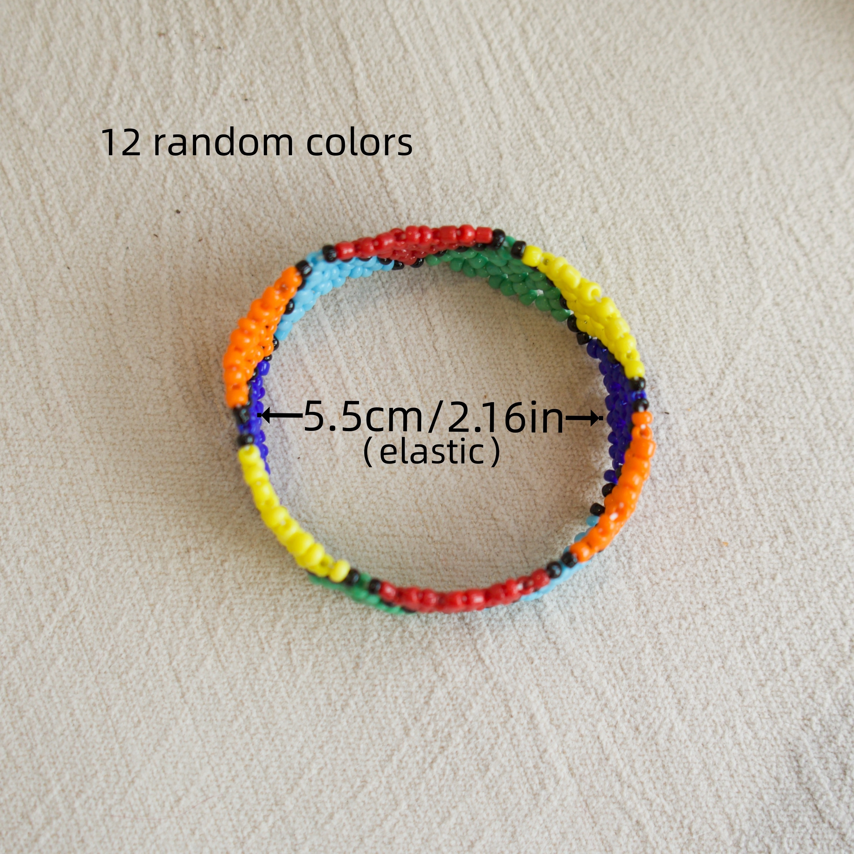 Boho Vintage Style 6pcs Beaded Bracelet Set for Women