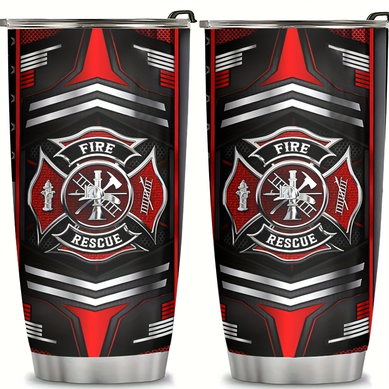 

20oz Firefighter Stainless Steel - Insulated Coffee Travel Mug For Men, Perfect Gift For Birthdays & Christmas