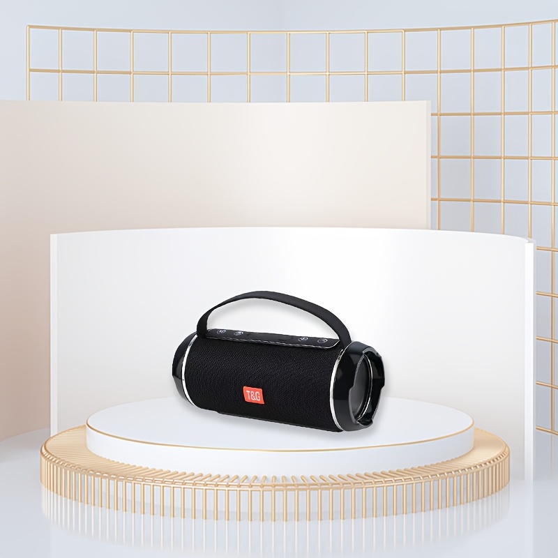 TEMU Tg116c Portable Wireless Speaker, 5.3 Surround Sound, Usb/tf/fm Radio, 10m Connectivity, 1200mah Rechargeable Lithium Battery, Type-c Charging,