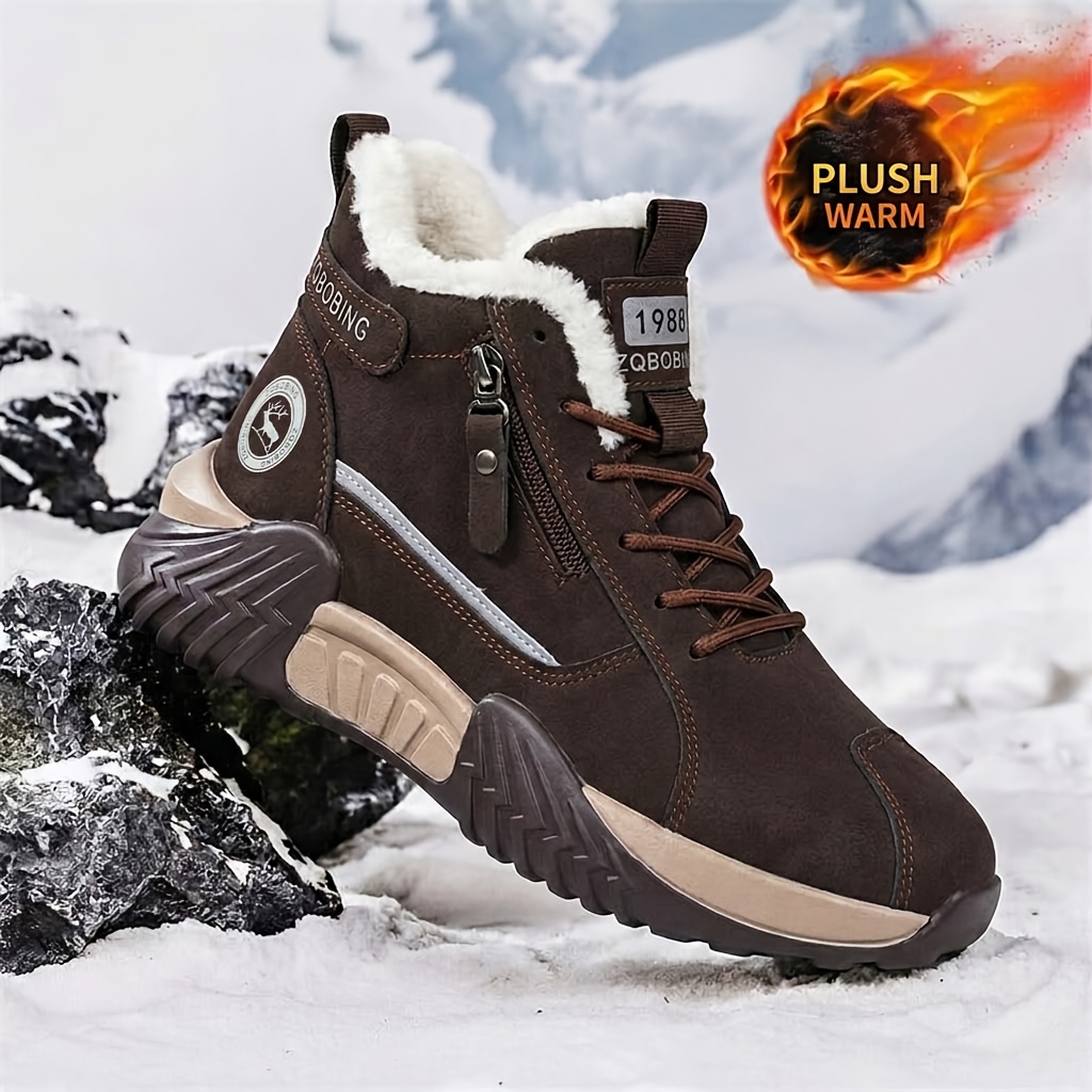 ZQBOBING Autumn Winter Outdoor Men's Snow Boots
