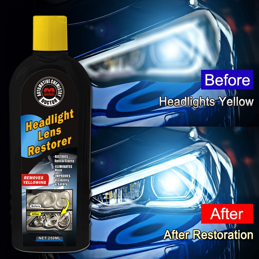 Universal Headlight Restoration Polish Removes Yellowing Temu