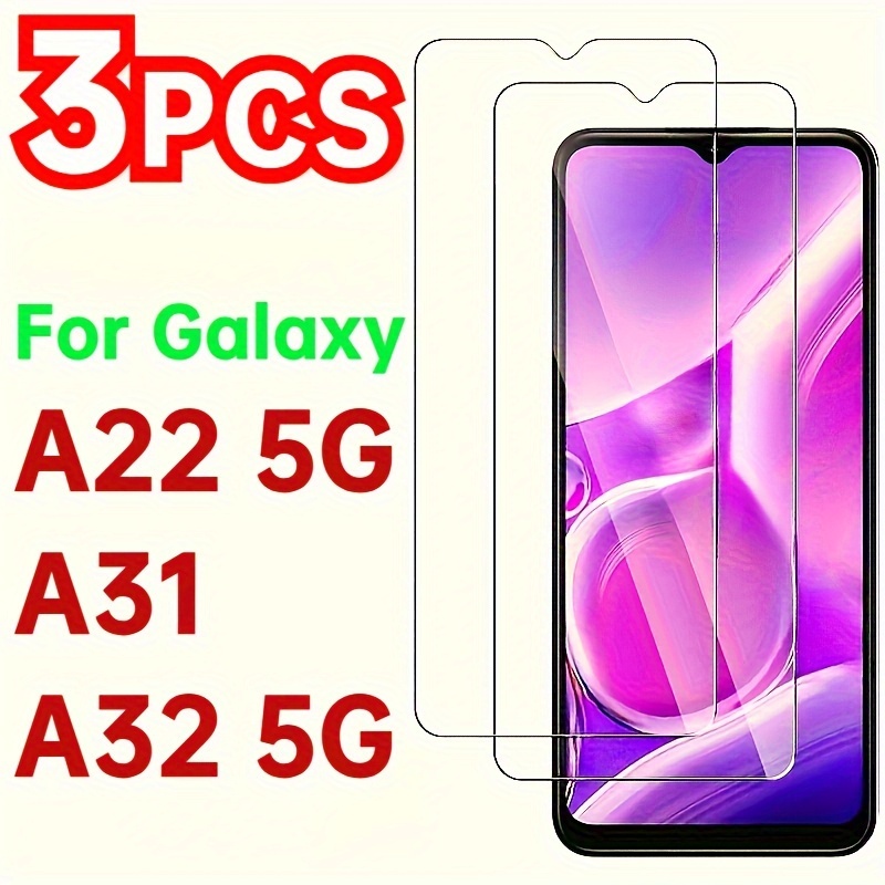 

3pcs Tempered Glass Screen Protector For Samsung Galaxy A22 5g A32 5g A31 Protective Glass Galaxy A22 5g A32 5g A31 Transparent Glass Film