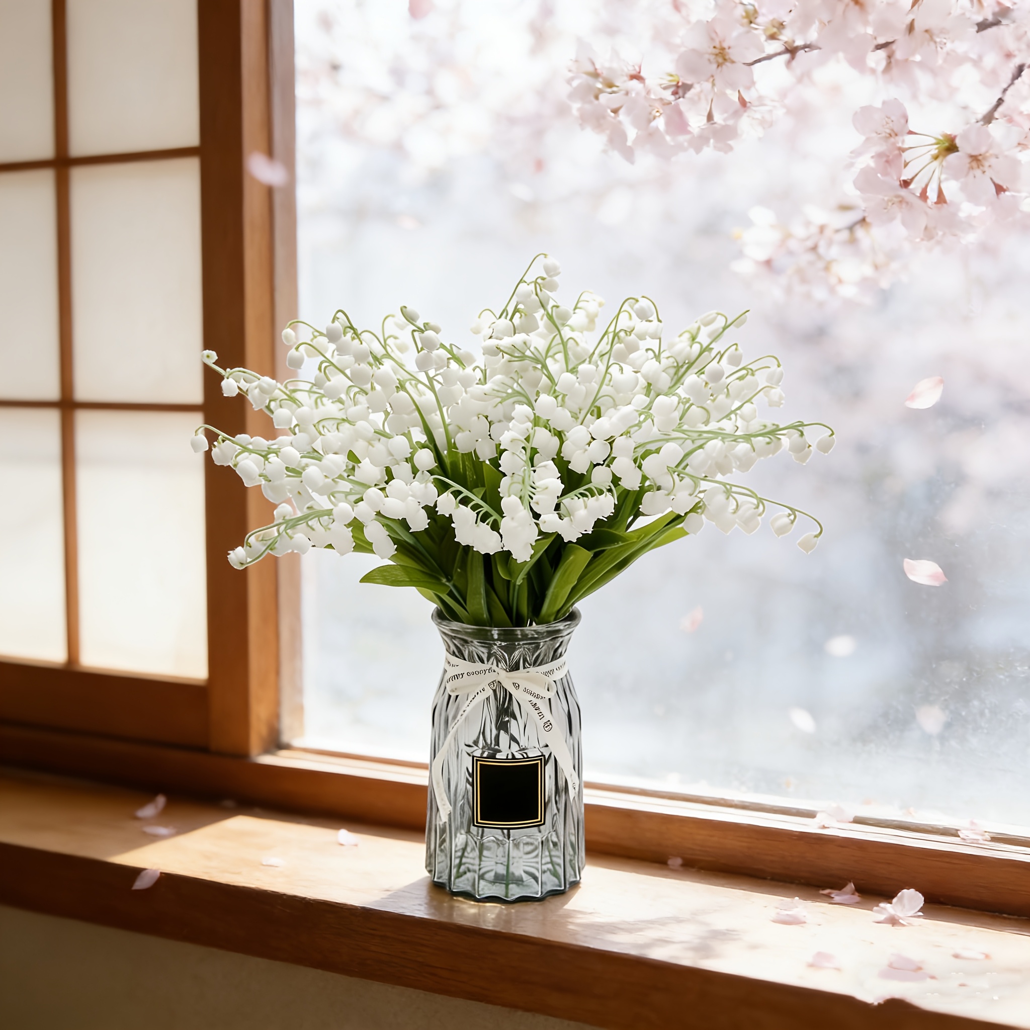 3 Stck knstliche Maiglckchen-Blumen  realistisch * fr Hochzeiten *  Tischdekoration, hypoallergener Strau, Frhlings- & Sommer-Arrangements,  Kunststoff-* fr Ostern, Thanksgiving, Tag, ...