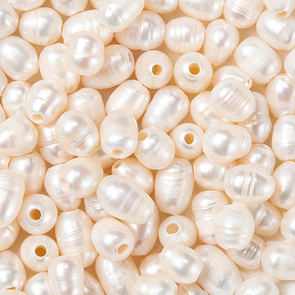 

10/100pcs Freshwater Pearls, 7~10mm Irregular Loose Beads For Jewelry Making Diy Crafts Necklaces, Bracelets, Earrings Elegant Beaded Accessories