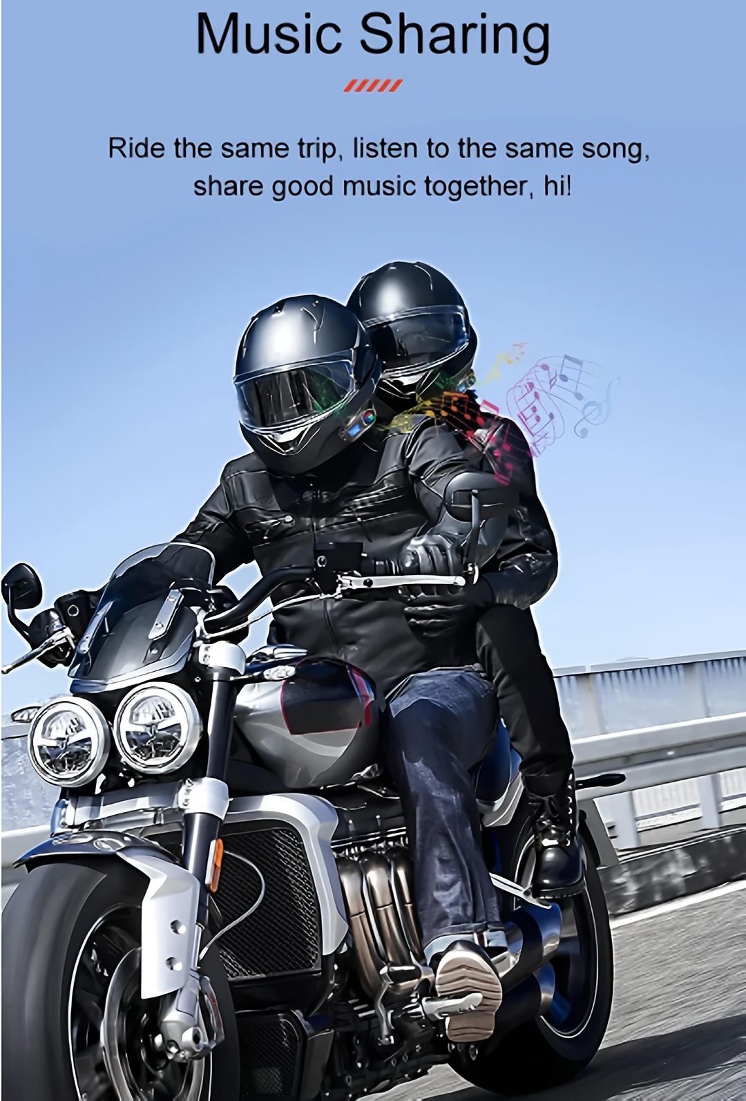Dispositivo de comunicación para casco de motocicleta Q58-MAX, intercomunicador inalámbrico 5.3, 500M, con intercomunicador Moto, función de compartir música y pantalla LCD