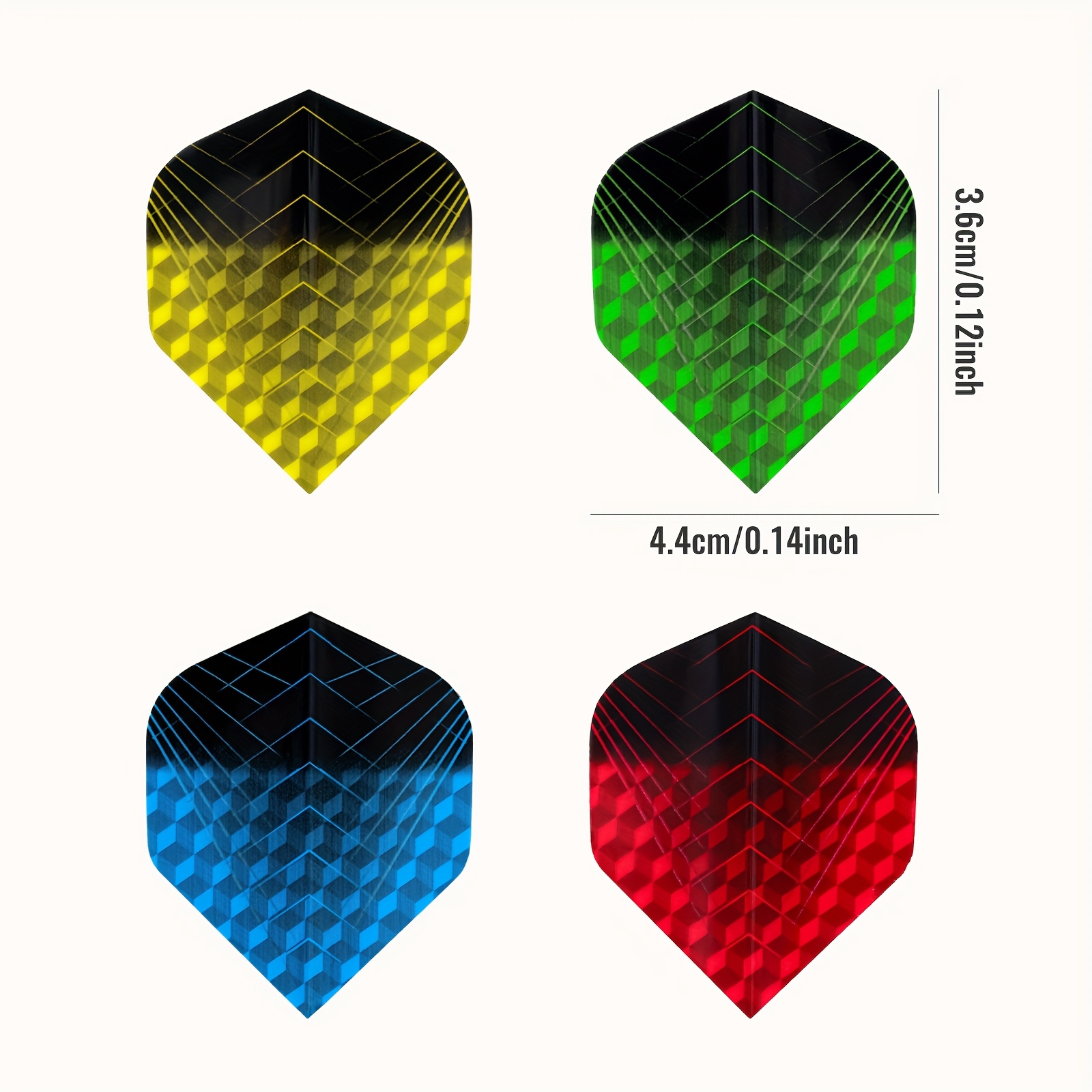 24pcs Darts Flights 4 Colors Darts Accessories