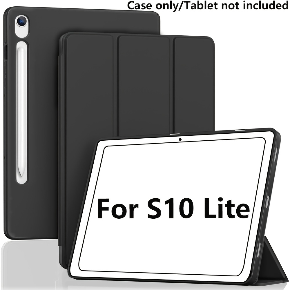 TEMU For Tablet S10 Lite 2025/s10 Fe/s9 Fe/s9 Case With (auto Wake/sleep) Trifold Stand & Pencil Holder - Soft Tpu Case Compatible For S10 Lite