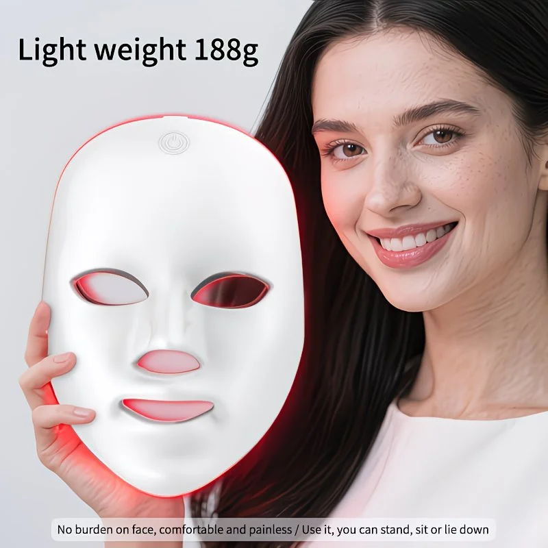 7-Color LED Facial Therapy Device - Portable Skin Care Tool – detail 1