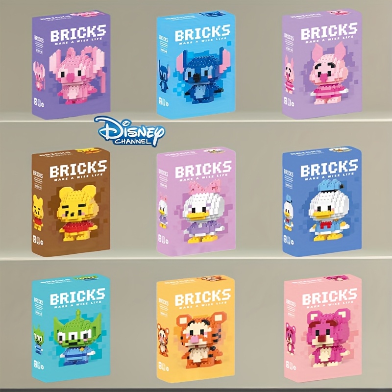 9pcs    , Angel, Pigeon, Three-  Tiger,  ,   Duck & Daisy Strawberry Bear Themed Building Blocks - Exquisite Cartoon Mini Bricks for DIY  , Handcrafted Craft Supplies,   Room Decor or Gift Ideas, Birthday Party Games, and Animal Model Assembly