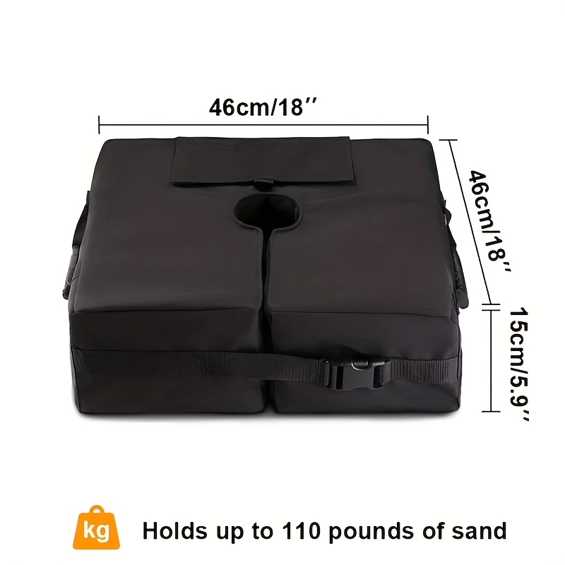 TEMU Heavy-duty Windproof Sandbag Anchors Suitable For Stabilizing Tent Legs, Canopy & Umbrella Bases - Outdoor Camping Sandbags For Soil, Portable