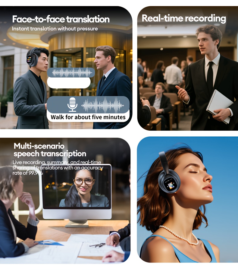 HYUNDAI Dual AI Models & Meeting Notes Archive Business Pros Corporate Meetings 2025 Trending Over - Ear Headphones