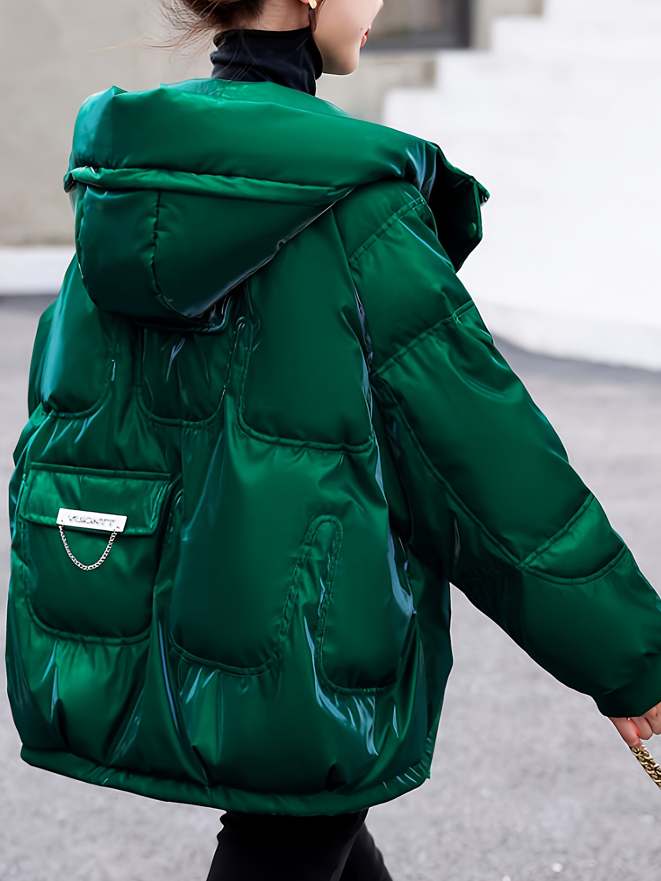 womens petite friendly thick winter coat elegant Temu Ireland