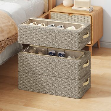 Set of 5 Durable Storage Boxes for Boots And Shoes to Fit Under The Bed, Strong Design, Enhanced Handle, Reliable Zipper, Under-Bed Storage Option with Transparent Window, Closet Organizer, Suitable for Shoes And Boots
