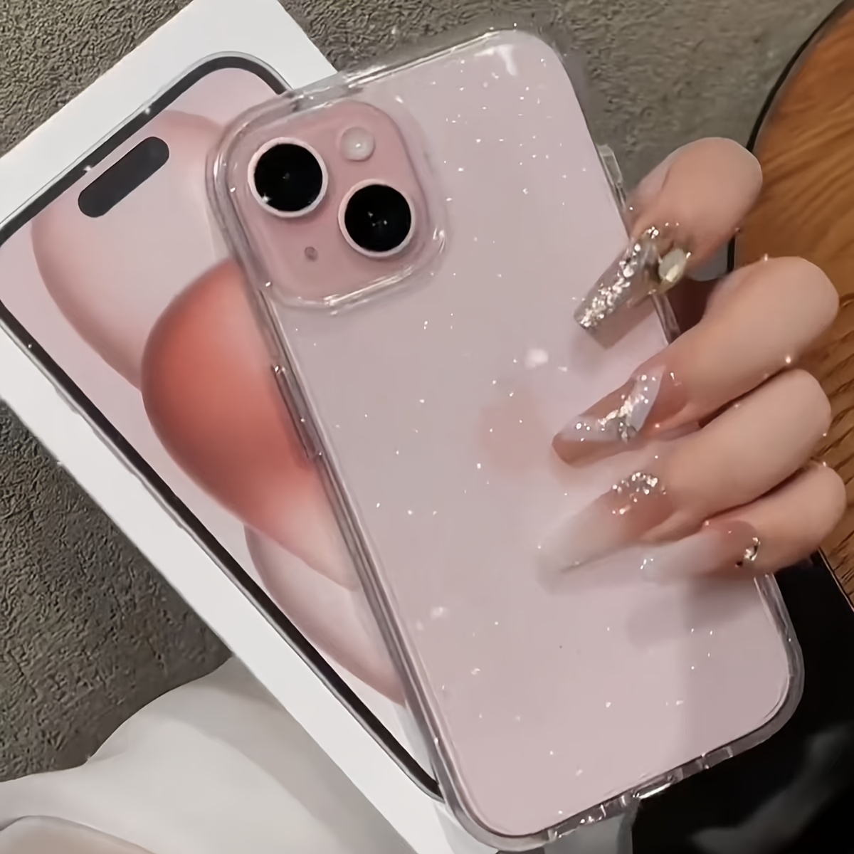 Phone Case - New Luxurious Sparkling Glitter Clear Case for Iphone 17 Air,  17 Pro Max, 16E, 16, 15, 14, 13, 12, 11 Pro Max, Plus, Mini, X, Xr, Xs Max,  7, 8 Plus. Shockproof Transparent Soft Cover, ...