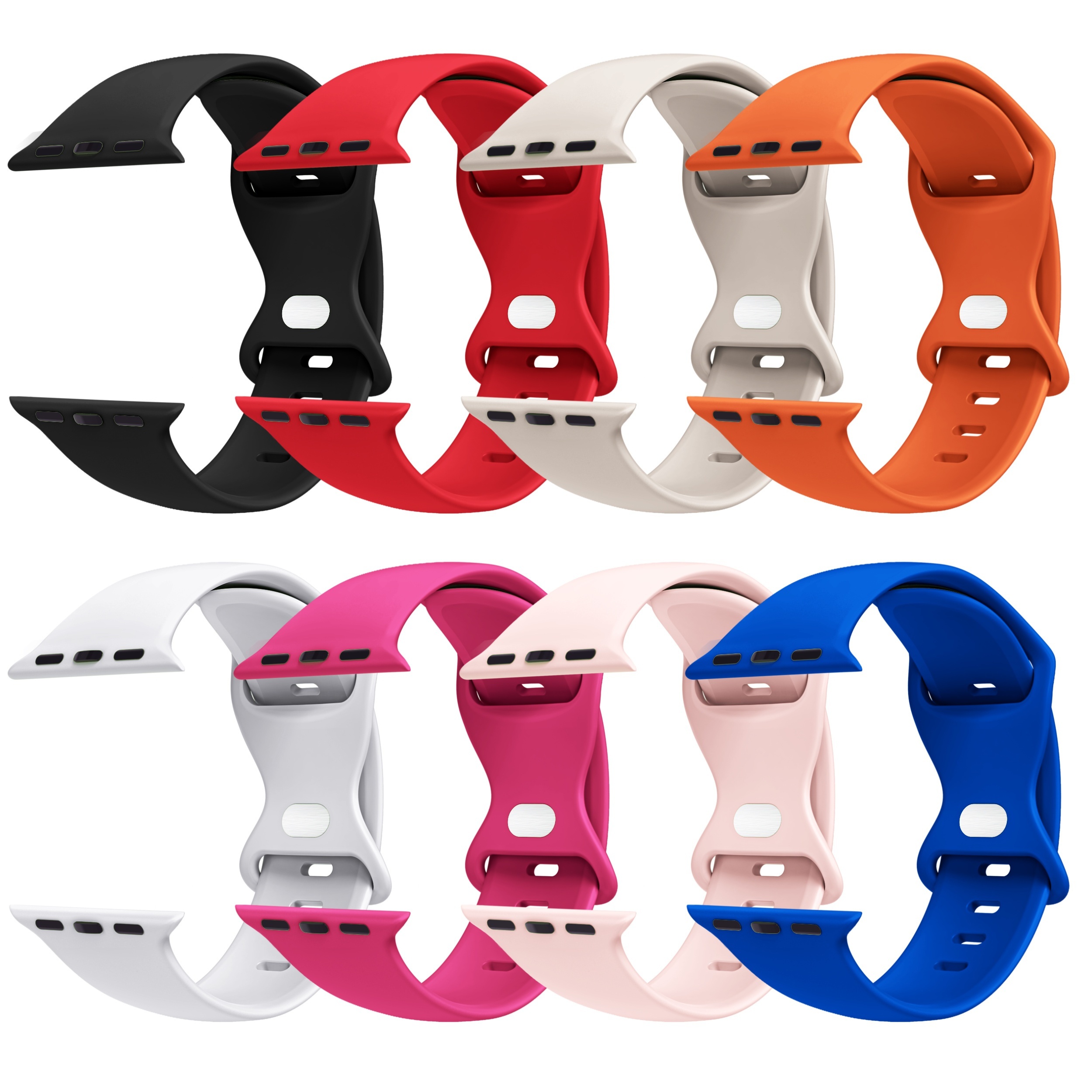 Sports Silicone Band for iWatch 42mm, 44mm, 45mm