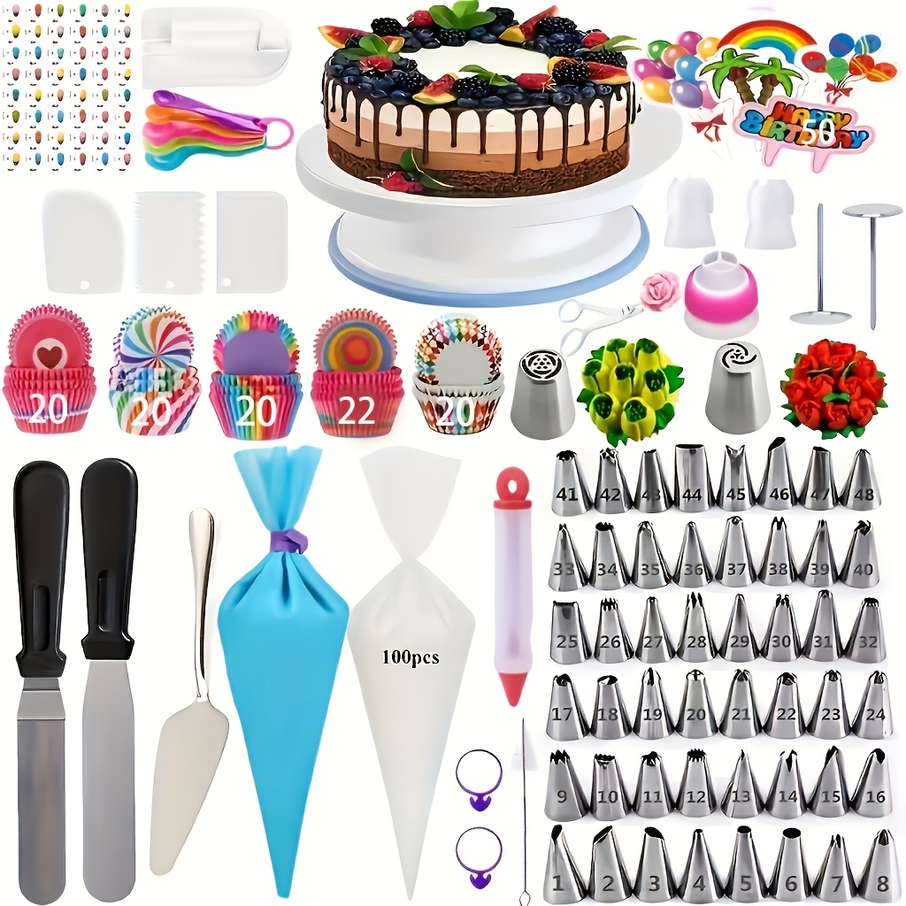 322pcs Cake Turntable Set