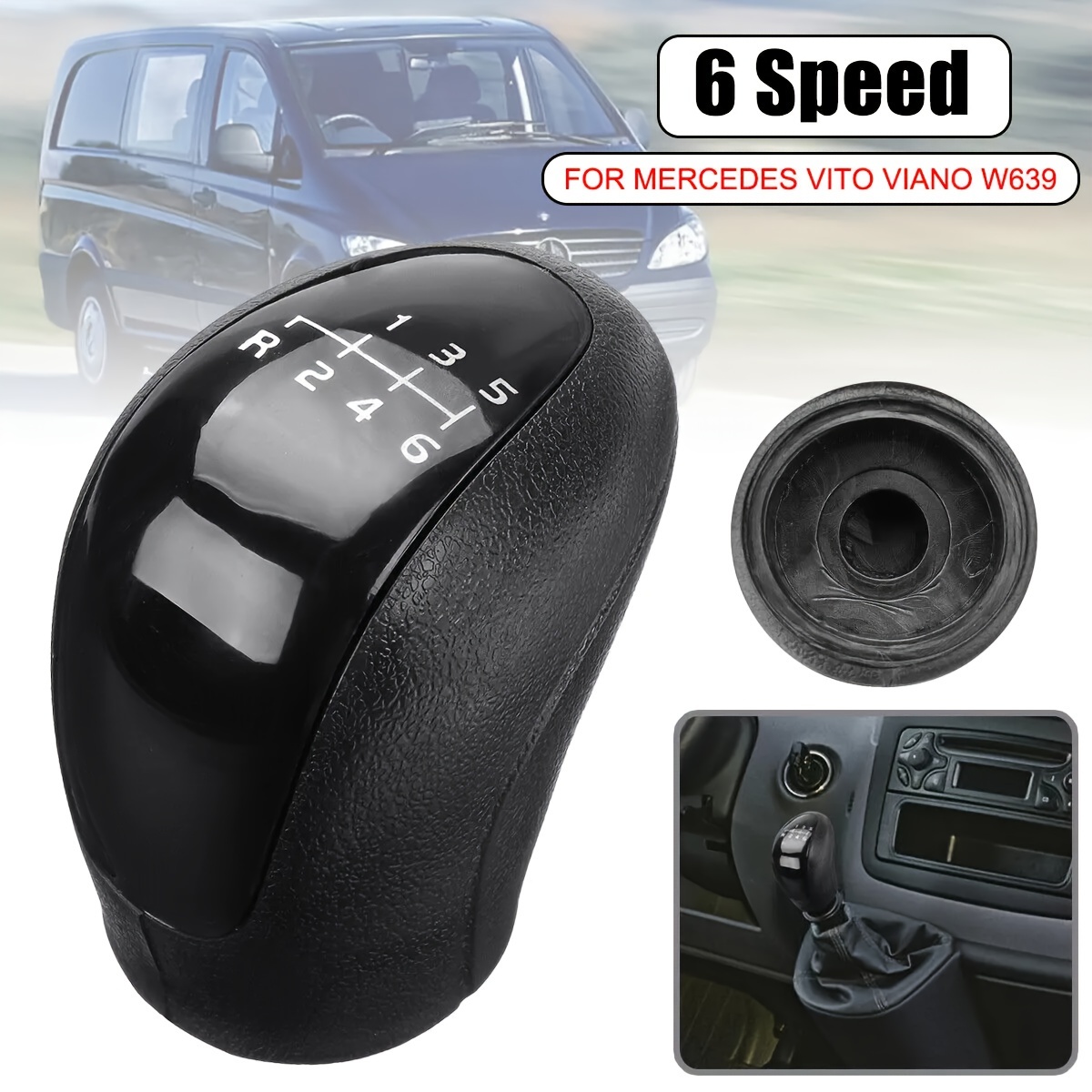 

Pommeau de de Vitesse 6 Vitesses pour , Viano & Sprinter W639 - Accessoire Intérieur de Voiture en Plastique