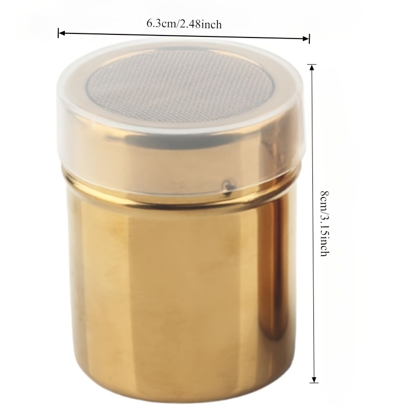 2pcs Powdered Sugar Shaker Duster with Lid
